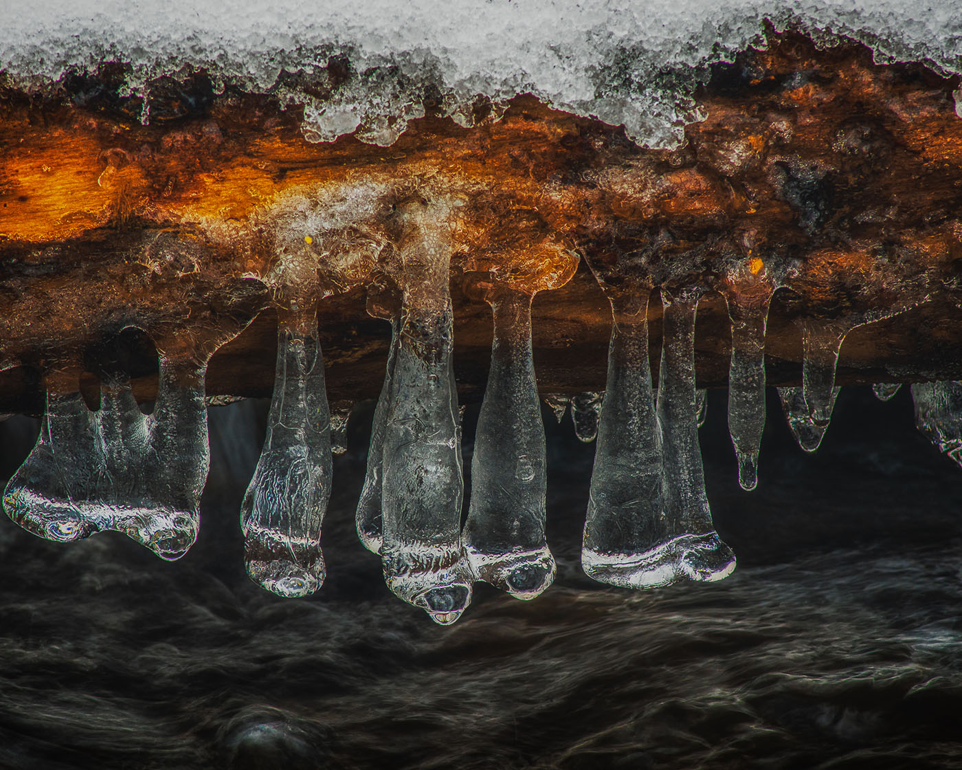 fotografia zbliżeniowa wodospad