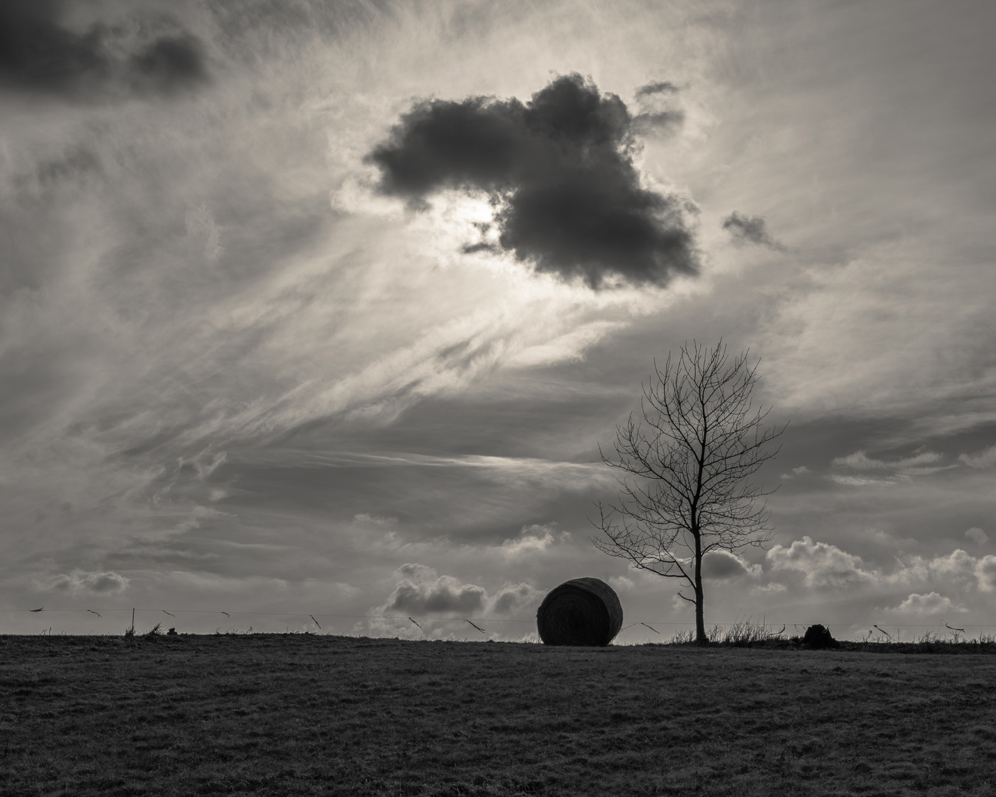 Minimalistyczny zachód słońca