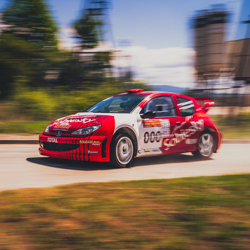 Panning rajdy samochodowe